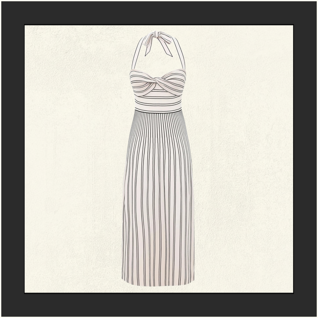 DAYLIGHT TWIST MIDI DRESS
