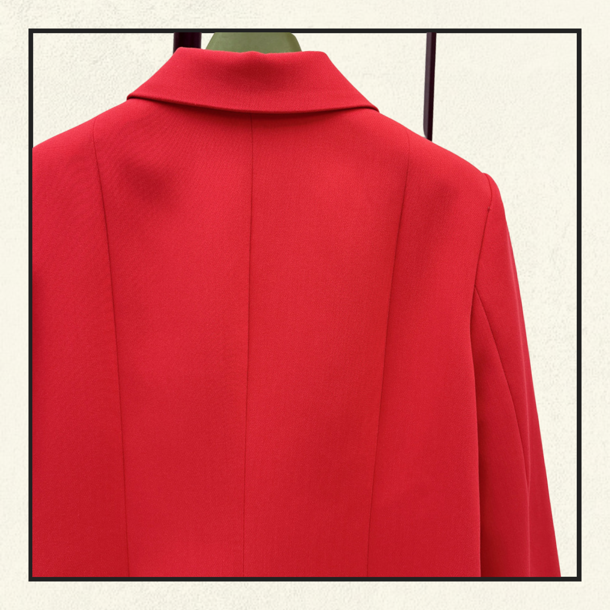 DOUBLE GG BUTTON WOOL COAT