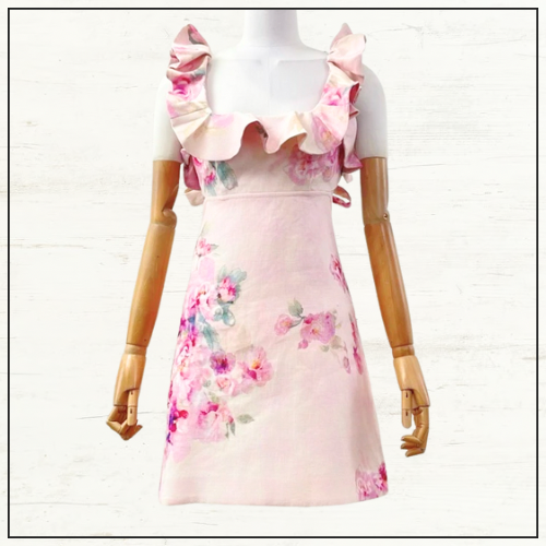 CRUSH FRILL MINI DRESS