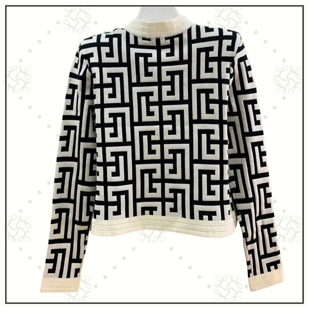 MONOGRAM KNIT CARDIGAN