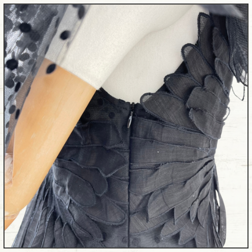 RHYTHMIC TIERED LINEN & SILK GOWN