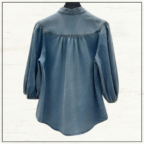 LUCKY DENIM BLOUSE & SHORTS