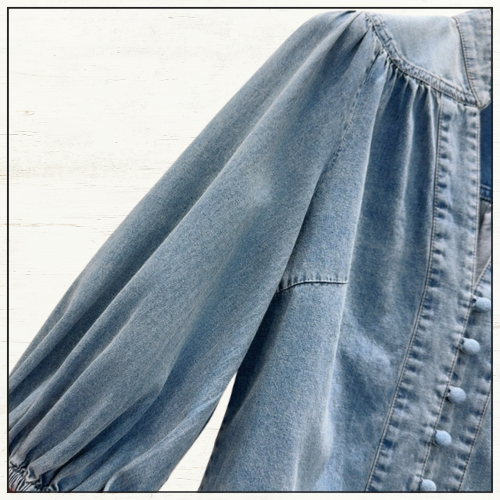 LUCKY DENIM BLOUSE & SHORTS