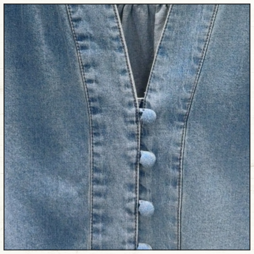 LUCKY DENIM BLOUSE & SHORTS