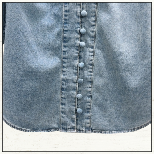 LUCKY DENIM BLOUSE & SHORTS