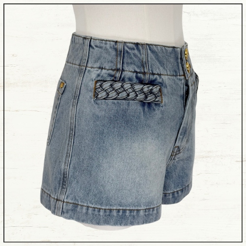 LUCKY DENIM BLOUSE & SHORTS