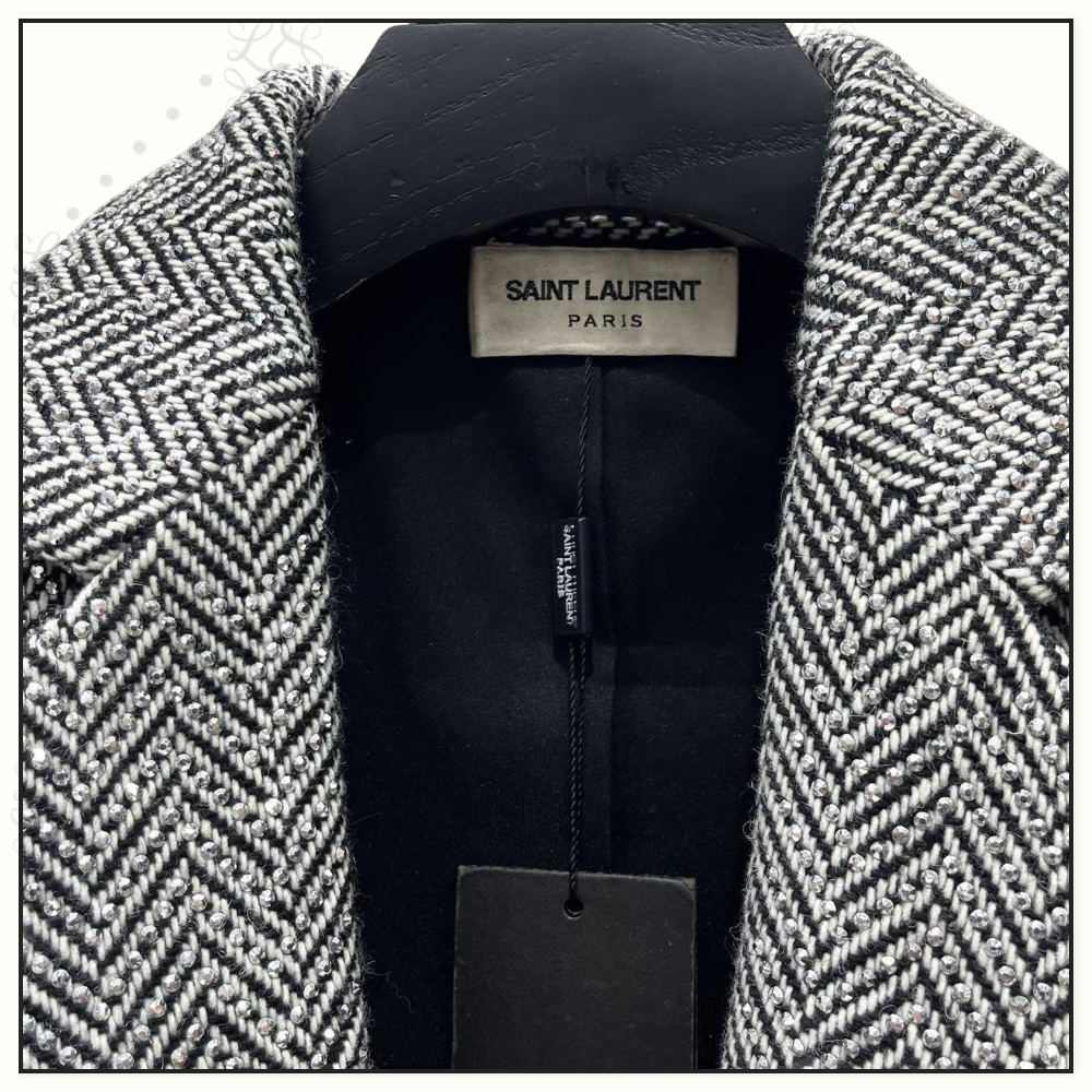 HERRINGBONE SHORT BLAZER & MINI SKIRT