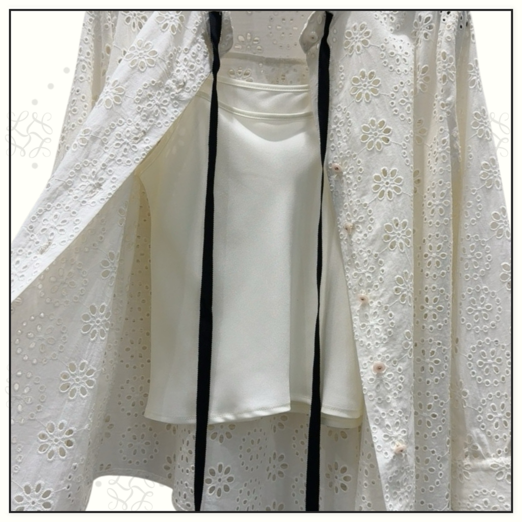 DAISY POLKA DOT SANGALLO SHIRT & SHORTS