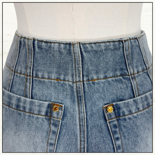 LUCKY DENIM BLOUSE & SHORTS