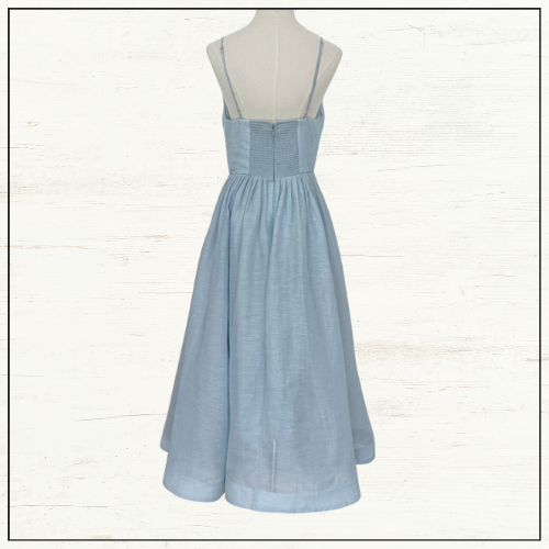 ILLUMINATE V NECK MIDI DRESS