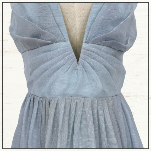 ILLUMINATE V NECK MIDI DRESS