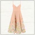 MATCHMAKER PICNIC LINEN MIDI DRESS