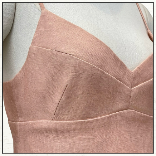 MATCHMAKER PICNIC LINEN MIDI DRESS