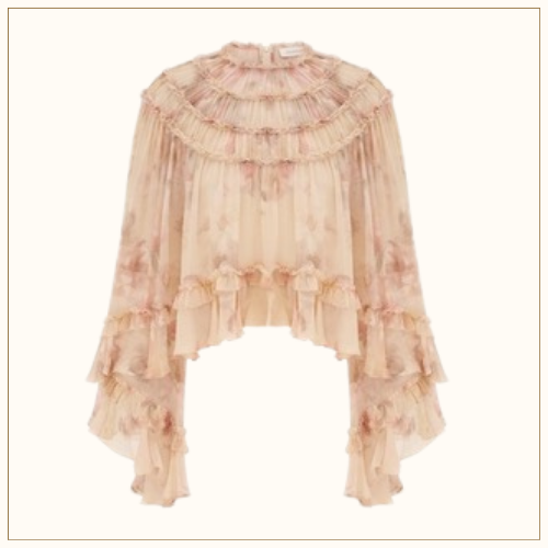 HYPNOTIC SHIRRED BLOUSE & SKIRT