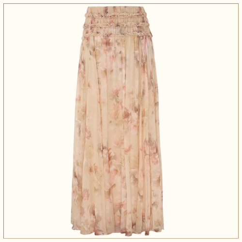 HYPNOTIC SHIRRED BLOUSE & SKIRT