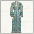 OTTIE PAISLEY MIDI DRESS