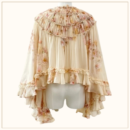 HYPNOTIC SHIRRED BLOUSE & SKIRT