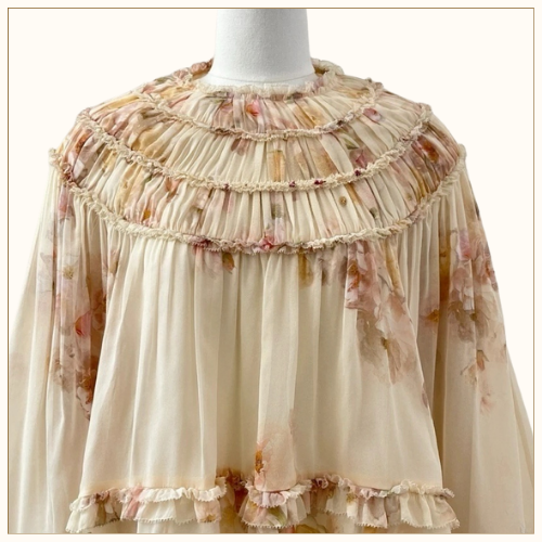 HYPNOTIC SHIRRED BLOUSE & SKIRT