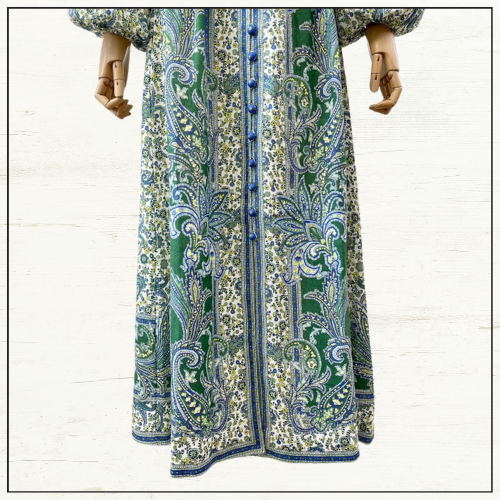 OTTIE PAISLEY MIDI DRESS