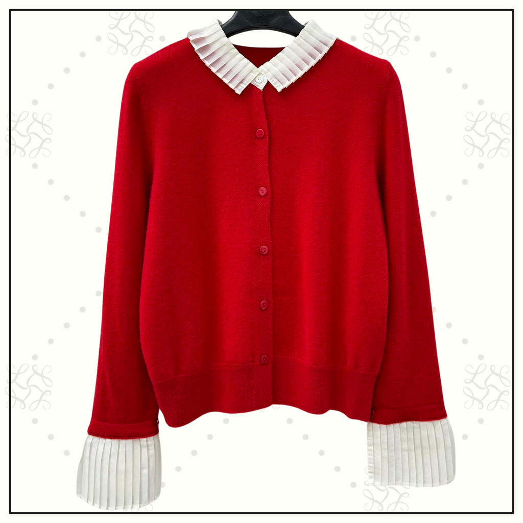 DOLL COLLAR KNIT SWEATER