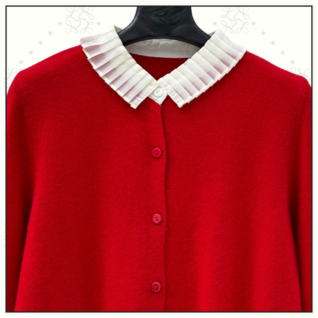 DOLL COLLAR KNIT SWEATER
