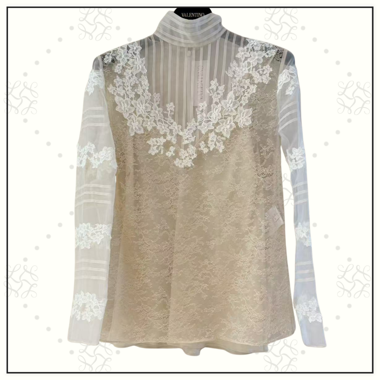 ROSES DENTELLE VISCOSE & SILK TOP