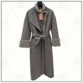 CASHMERE WOOL WTIH SHEARLING TRIM COAT