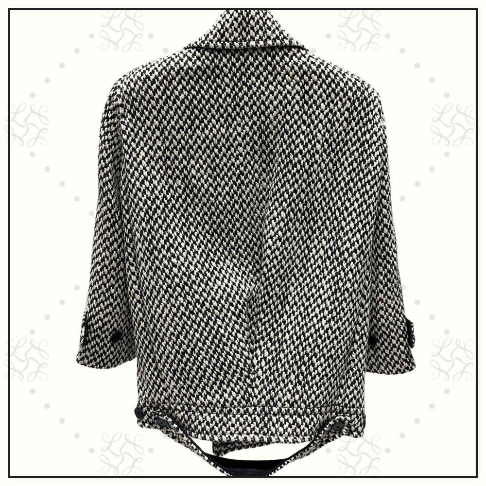 DOUBLE BREASTED TWEED COAT