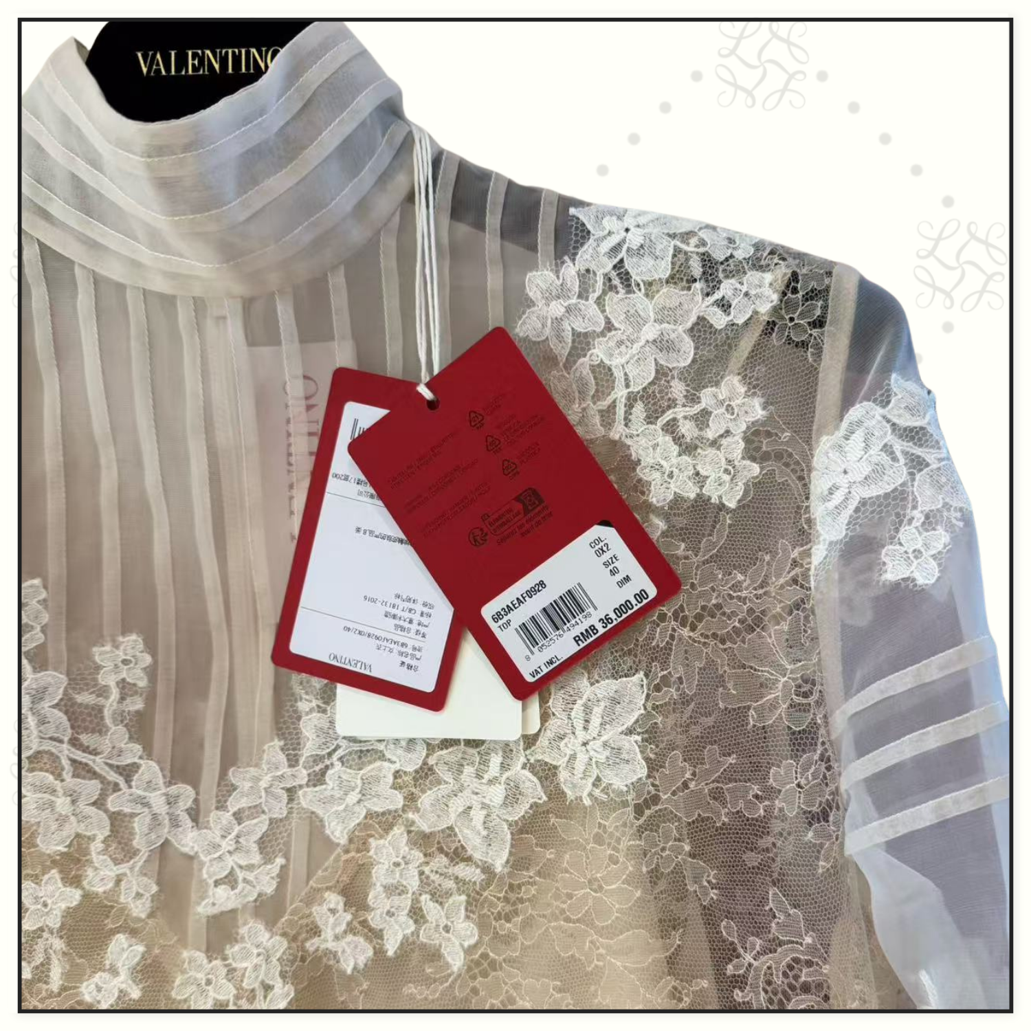 ROSES DENTELLE VISCOSE & SILK TOP