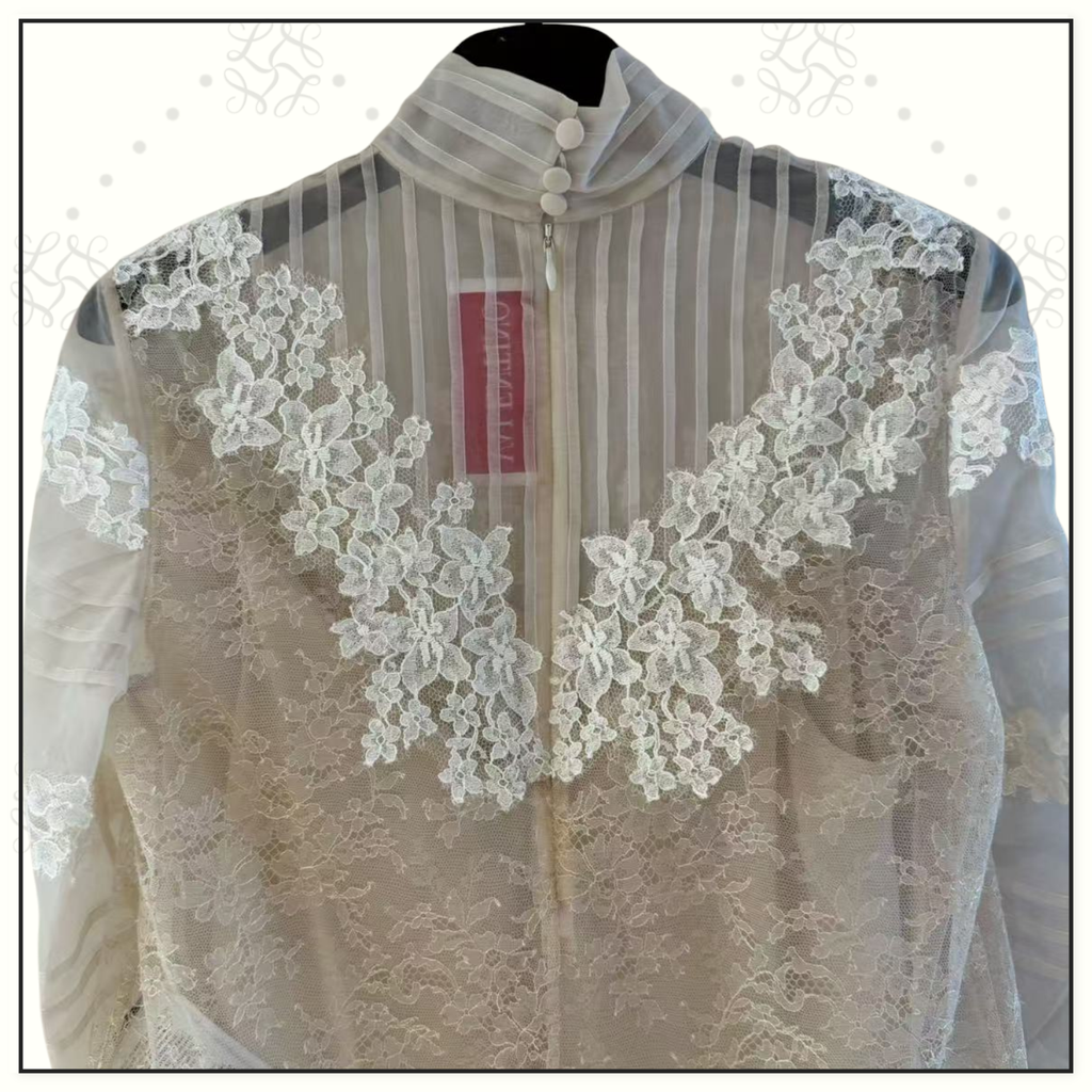 ROSES DENTELLE VISCOSE & SILK TOP