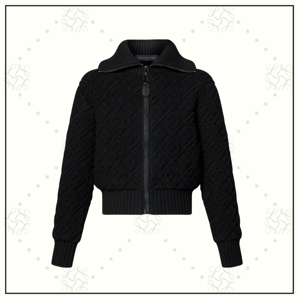 MONOGRAM TOWELING WOOL CASHMERE JACKET