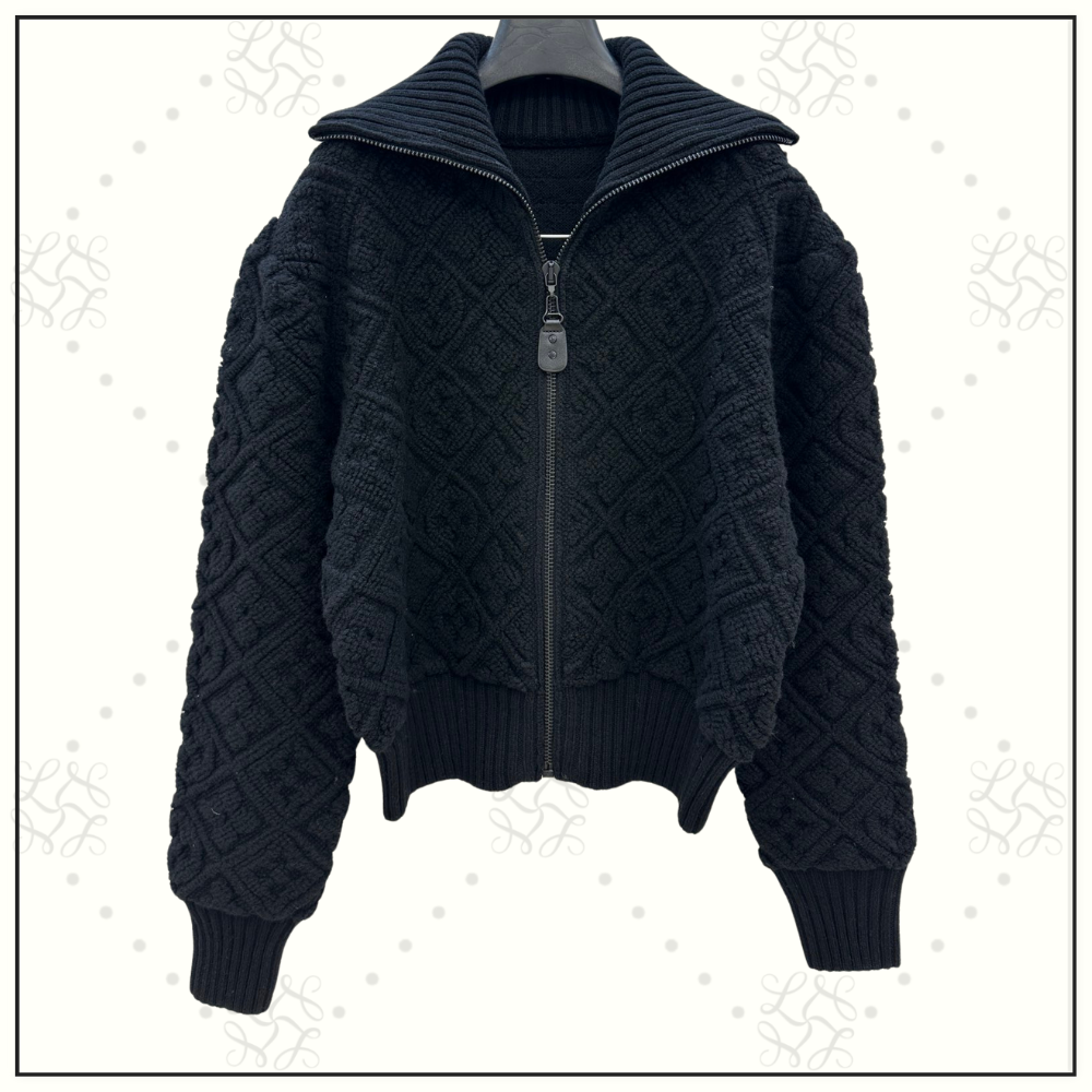 MONOGRAM TOWELING WOOL CASHMERE JACKET