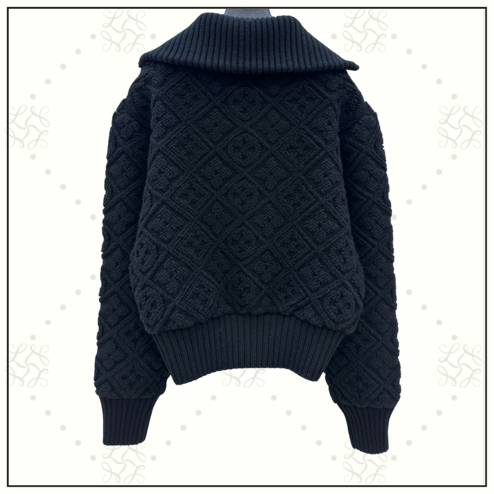 MONOGRAM TOWELING WOOL CASHMERE JACKET