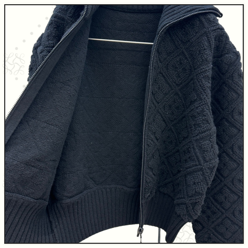 MONOGRAM TOWELING WOOL CASHMERE JACKET