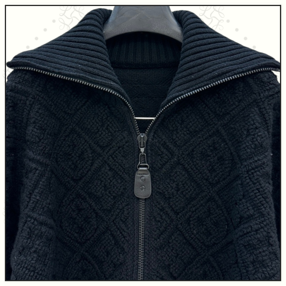 MONOGRAM TOWELING WOOL CASHMERE JACKET