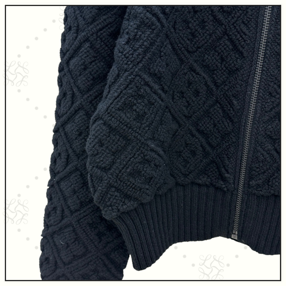 MONOGRAM TOWELING WOOL CASHMERE JACKET