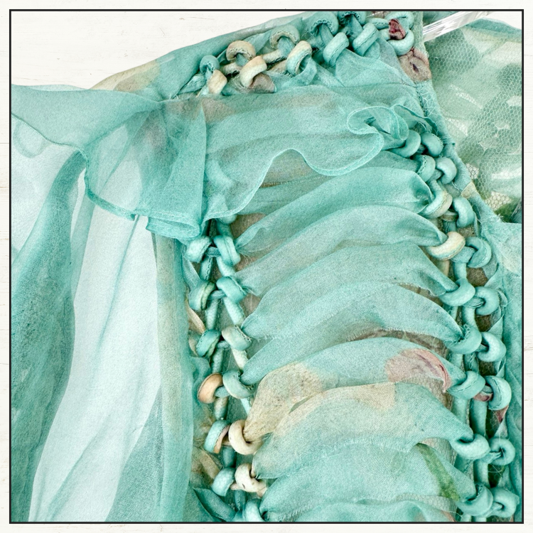 ILLUMINATE RUFFLED SILK GOWN