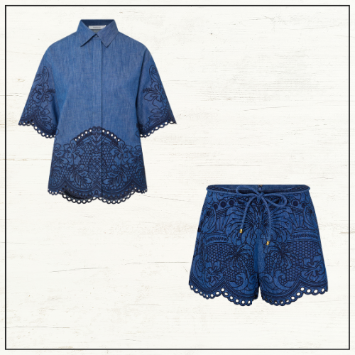 COCO DENIM SHIRT & SHORTS