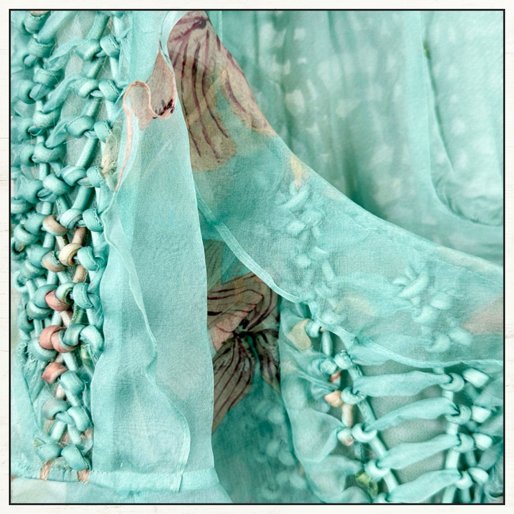 ILLUMINATE RUFFLED SILK GOWN