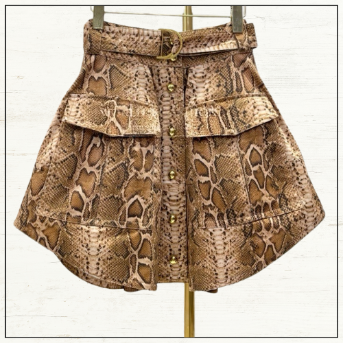 HYPNOTIC SHIRT & UTILITY MINI SKIRT
