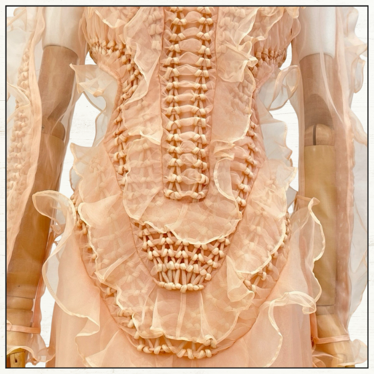 ILLUMINATE RUFFLED SILK GOWN