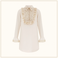 LACE TRIM SHIFT DRESS