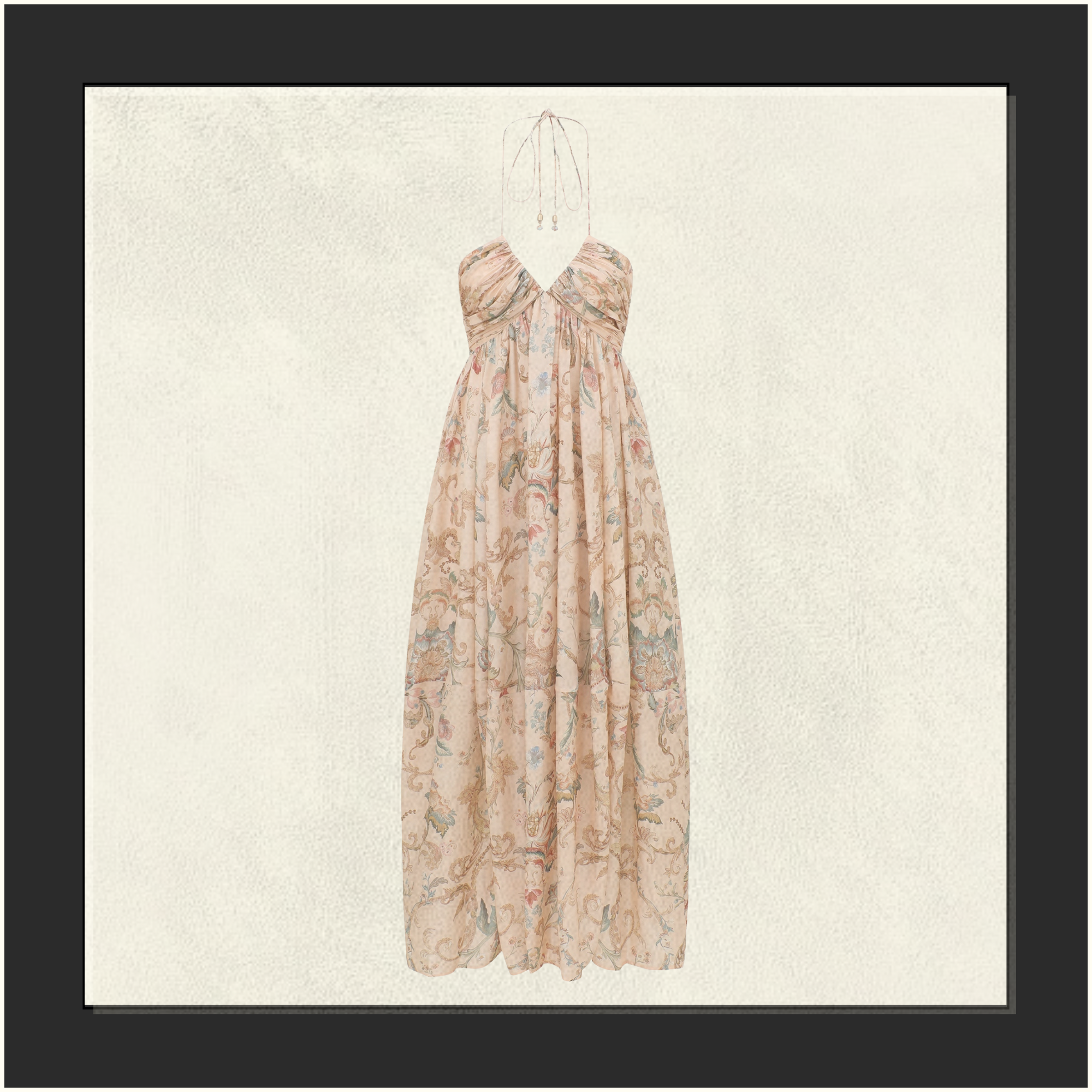 LUNA SHIRRED LANTERN DRESS