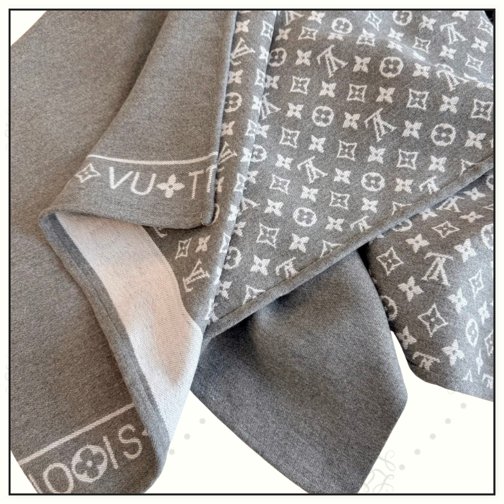 MONOGRAM CASHMERE SHAWL