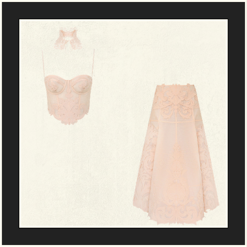 REBELLION FILIGREE BODICE & MIDI SKIRT