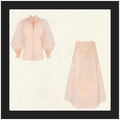 REBELLION COLLARED BLOUSE & MIDI SKIRT