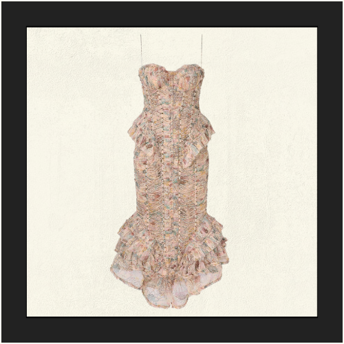 REBELLION FRAYED MIDI DRESS