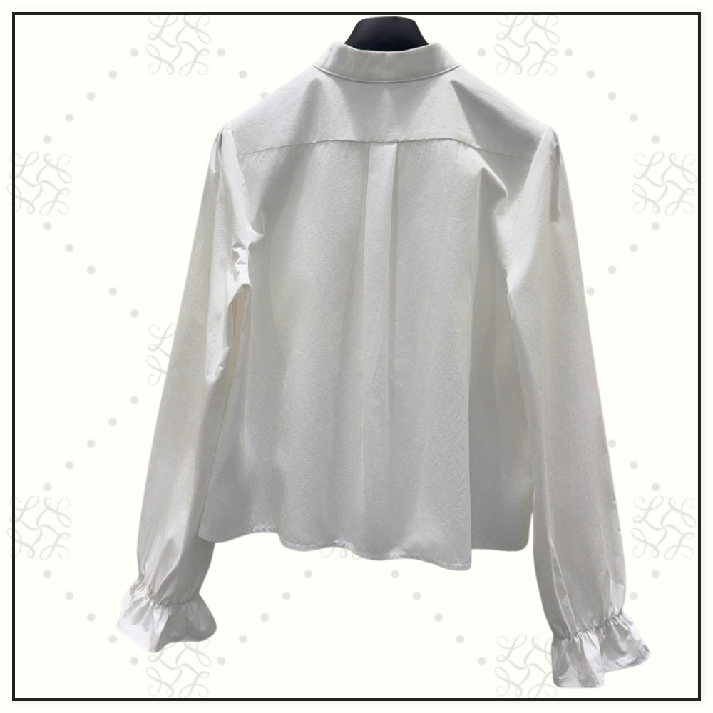 RUFFLE COLLAR SHORT SHIRT