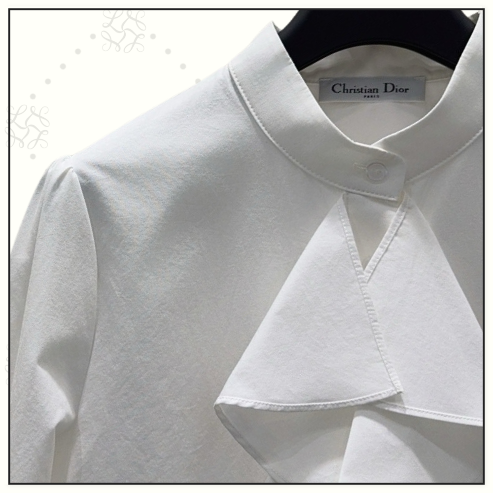 RUFFLE COLLAR SHORT SHIRT