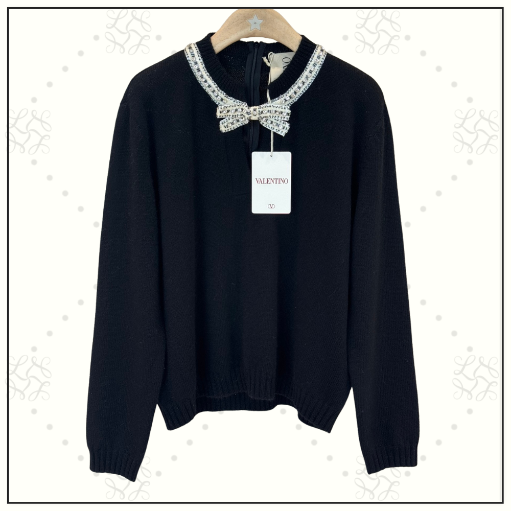 SEQUINED VIRGIN WOOL SWEATER